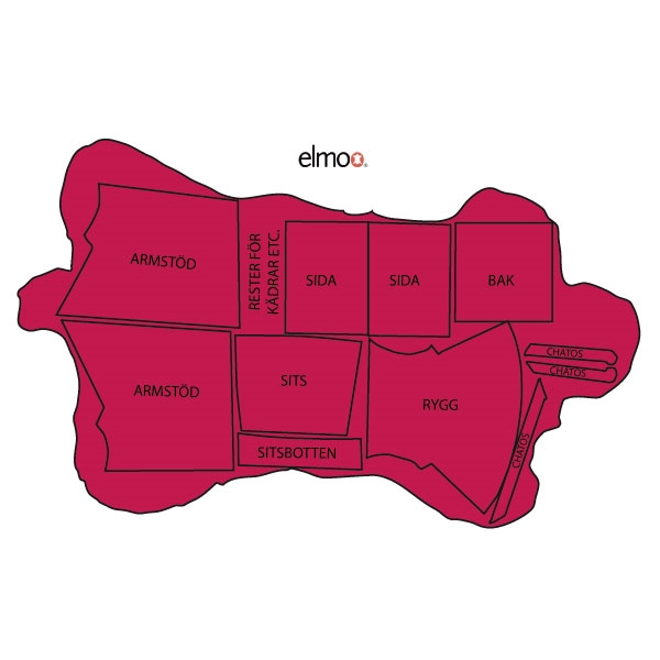 Första sortering Skinn ELMO Soft med 70 färgval