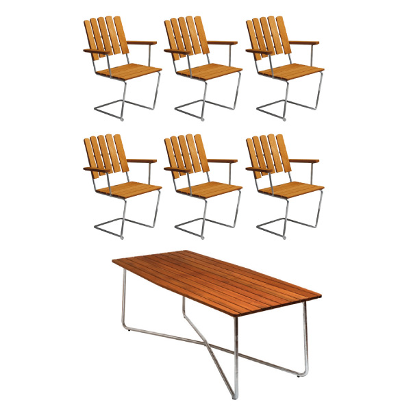 Paketpris grupp L 190 i TEAK Paketpris grupp L 190 i TEAK